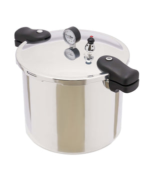 22L Aluminium Snelkookpan – 90Kpa Explosieveilig met Manometer en Veiligheidsklep