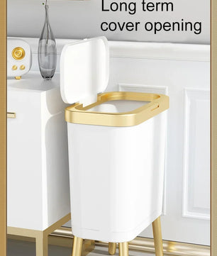 Sedia Prullenbak (15 Liter) - Wit / Goud