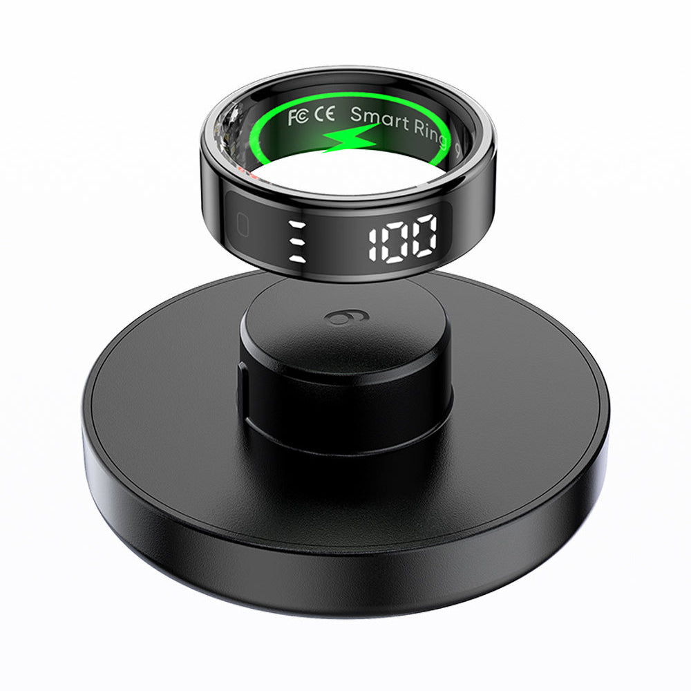 Slimme Ring met Touch Display en Draadloos Opladen – Gezondheidsmonitor en Waterdicht