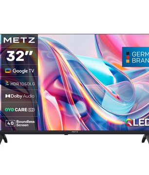 QLED Smart TV met Google TV – HDR10, Dolby Audio, Bluetooth en EyeCare Technologie