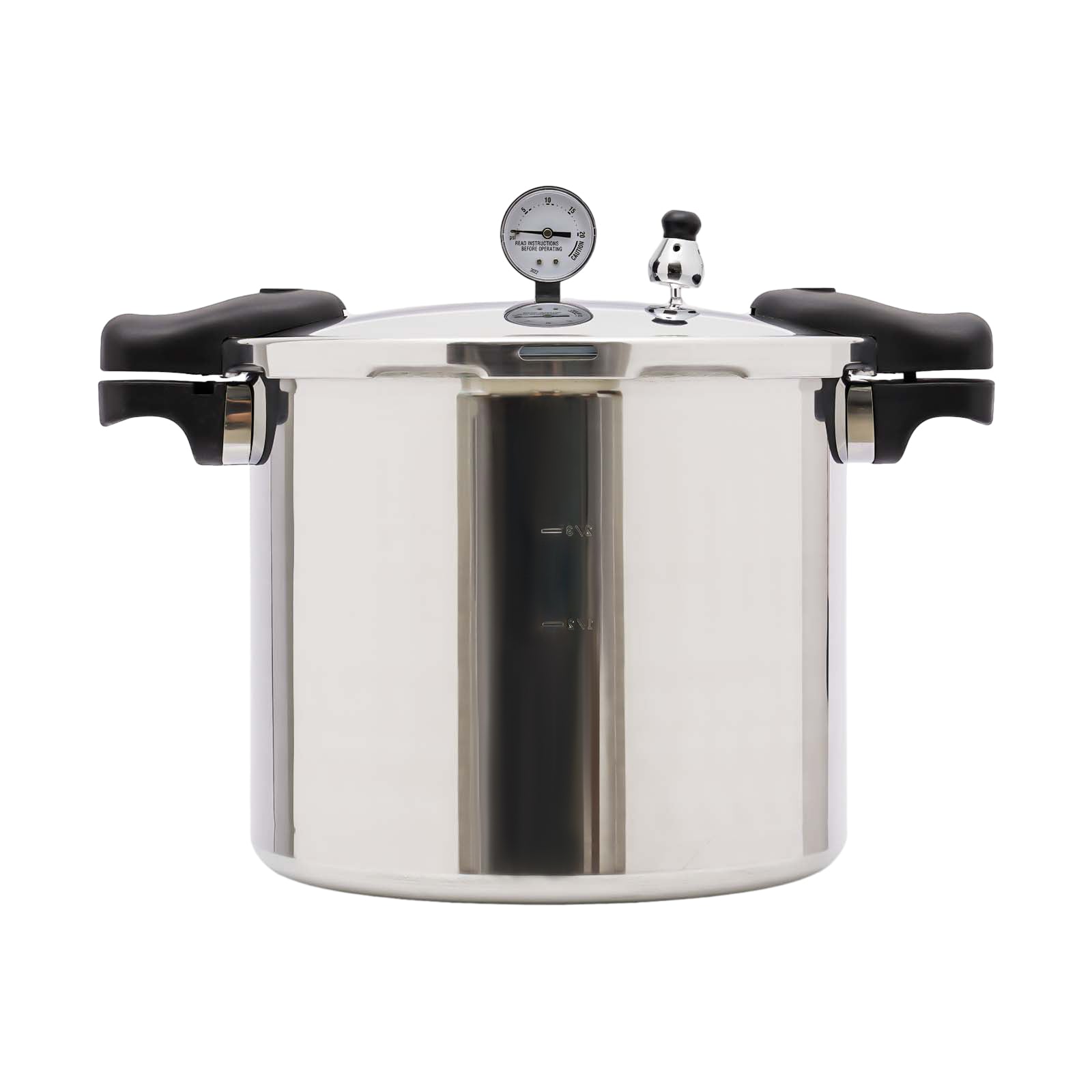 22L Aluminium Snelkookpan – 90Kpa Explosieveilig met Manometer en Veiligheidsklep