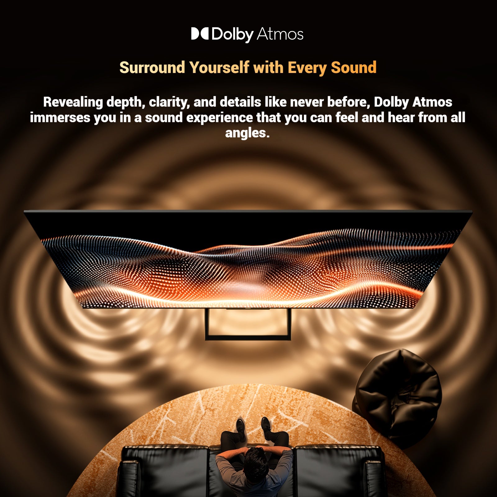 43 Inch 4K QLED Smart TV met Google TV – Dolby Atmos, HDR en Game Mode