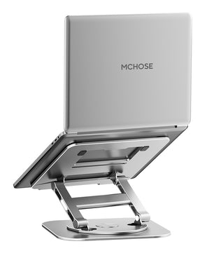 360° Draaibare Laptopstandaard Aluminium – Verstelbare Bureauverhoger voor Notebook