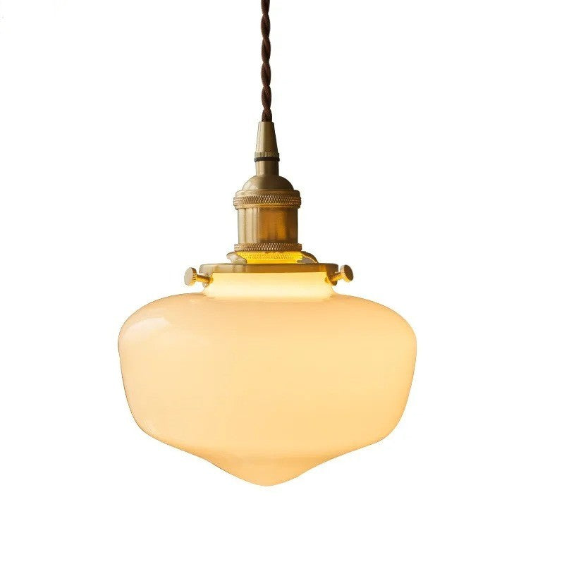 Japanse Glazen Hanglamp – Minimalistisch Nordic Design – LED E27 – Verstelbaar Snoer 200 cm – Sfeervolle Interieurverlichting
