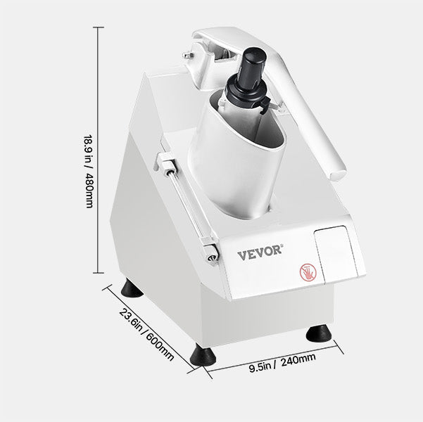Keukenmachine met 6 RVS Messen – Groentehakker en Foodprocessor Krachtig en Multifunctioneel