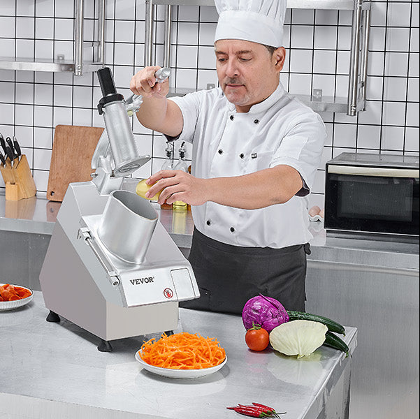 Keukenmachine met 6 RVS Messen – Groentehakker en Foodprocessor Krachtig en Multifunctioneel