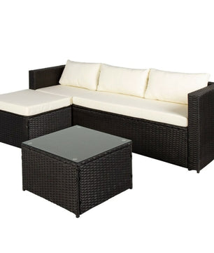 GARDEN FURNITURE AKTIVE 3-SEATER SOFA SIDE TABLE 203 X 125 X 64 CM