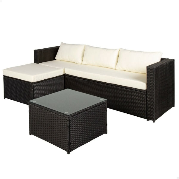 GARDEN FURNITURE AKTIVE 3-SEATER SOFA SIDE TABLE 203 X 125 X 64 CM