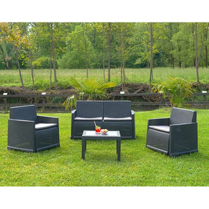 GARDEN FURNITURE IPAE PROGARDEN ISEO ISEC04AG (4 PIECES)