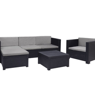 GARDEN FURNITURE SP BERNER 4 PIECES RESIN POLYPROPYLENE