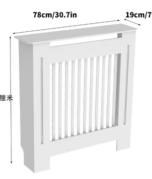 Hoge MDF Radiatorafdekking met Latten en Bovenplank