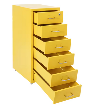 6-laags Metalen Verticale Archiefkast met Slot en Wielen – Modern en Praktisch