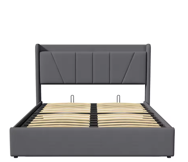 Gestoffeerd Tweepersoonsbed met USB en Hydraulische Opbergruimte – 140/160 × 200 cm