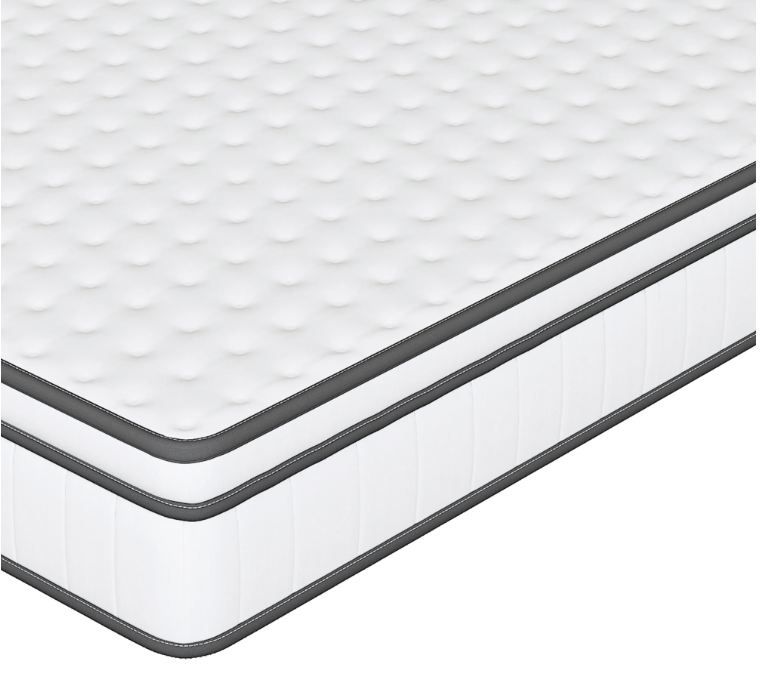 90x200x25 cm Pocket Spring Matras – Ultrageluiddichte Matras met Comfortschuim en Ademend Oppervlak