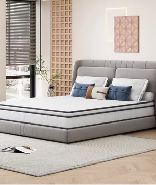 90x200x25 cm Pocket Spring Matras – Ultrageluiddichte Matras met Comfortschuim en Ademend Oppervlak