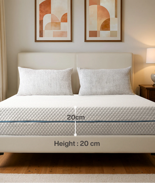 Koudschuimmatras 140x200 cm – 7-Zone H3 Medium Stevig, Ademend en Wasbare Hoes