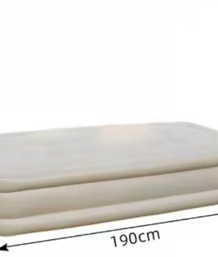 Opblaasbaar Luchtbed met Ingebouwde Pomp – Zelfopblazend Matras voor Kamperen en Binnengebruik
