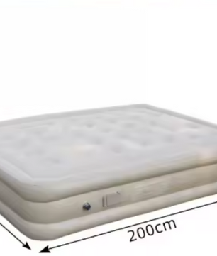 Opblaasbaar Luchtbed met Ingebouwde Pomp – Zelfopblazend Matras voor Kamperen en Binnengebruik