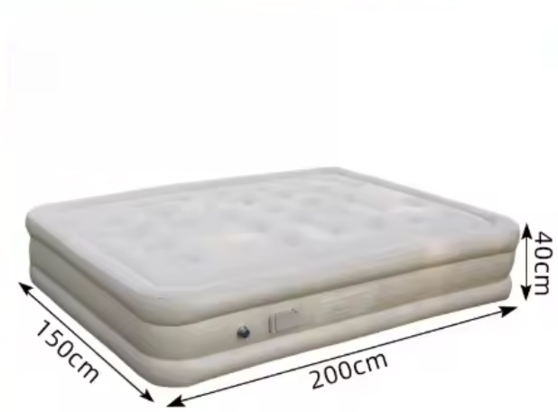 Opblaasbaar Luchtbed met Ingebouwde Pomp – Zelfopblazend Matras voor Kamperen en Binnengebruik