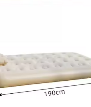 Opblaasbaar Luchtbed met Ingebouwde Pomp – Zelfopblazend Matras voor Kamperen en Binnengebruik