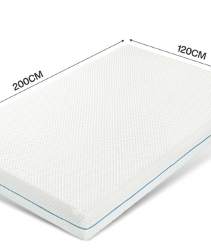 Koudschuimmatras 120x200 cm – 7-Zone H3 Medium Stevig, Ademend en Wasbare Hoes