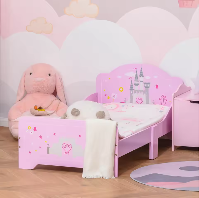 Houten Kinderbed voor +3 Jaar – Bed met Beschermende Zijkant