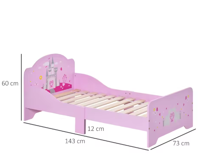 Houten Kinderbed voor +3 Jaar – Bed met Beschermende Zijkant