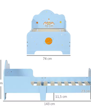 Zonekiz Houten Kinderbed 143x74x59 cm – Voor Kinderen van 3-6 Jaar