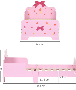 Zonekiz Houten Kinderbed 143x74x59 cm – Voor Kinderen van 3-6 Jaar