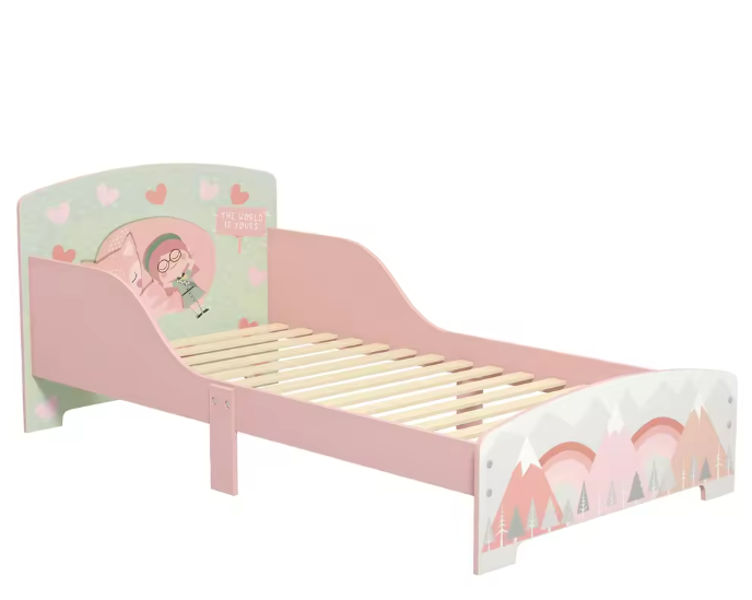 Houten Kinderbed 143x77x60 cm – Voor Kinderen van 3-6 Jaar, Roze