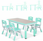 In Hoogte Verstelbare Kindertafel met 4 Stoelen – Activiteitenset