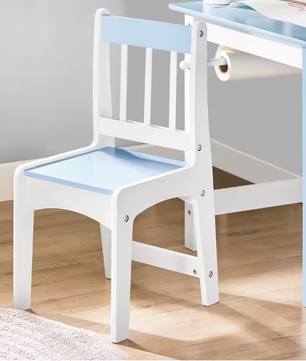Kindertafel met Stoel – DIY Kinderbureau met Stickers en Opbergruimte