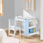 Kindertafel met Stoel – DIY Kinderbureau met Stickers en Opbergruimte