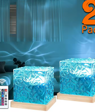Ocean Wave Projectorlamp – 16-Kleuren Aurora Nachtlamp met Afstandsbediening