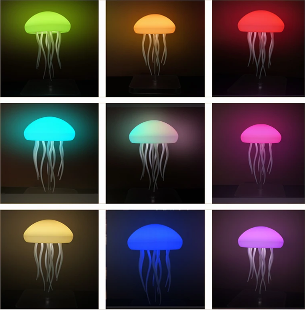 LED Kwallenlamp met 9 Tentakels – RGB Kleurverloop en Afstandsbediening