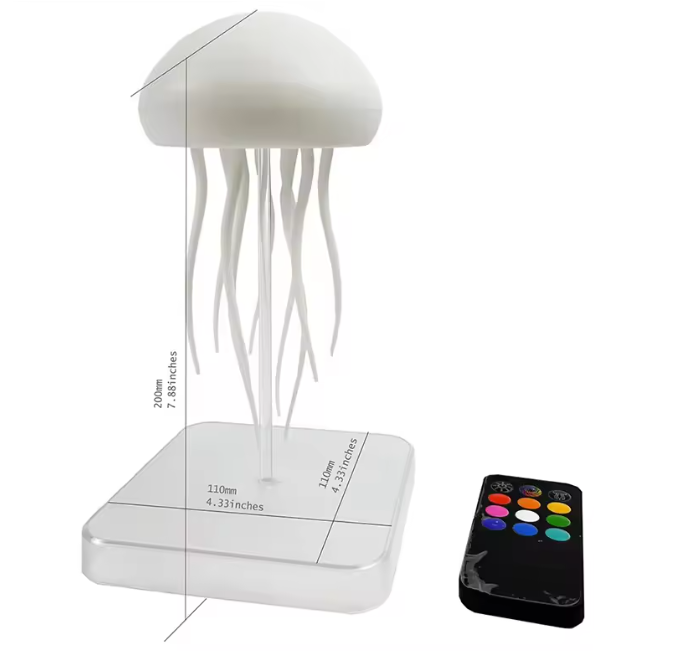 LED Kwallenlamp met 9 Tentakels – RGB Kleurverloop en Afstandsbediening