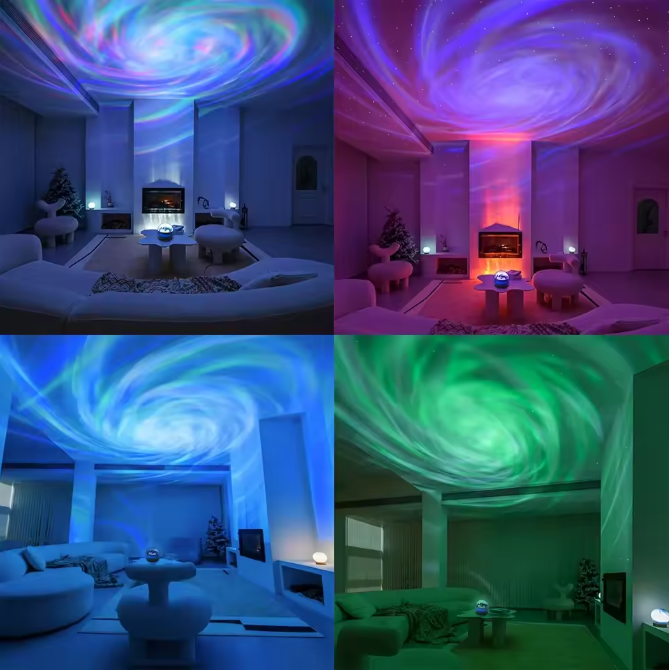 LED Sterrenhemel en Noorderlicht Projector – Draaibare Projectielamp met Afstandsbediening