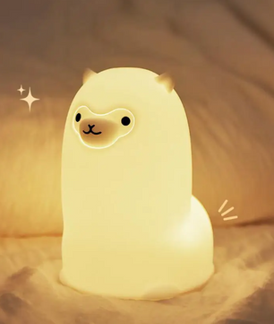 Alpaca LED Nachtlampje – Oplaadbare Siliconen Lamp met Touch en RGB
