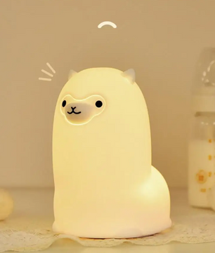 Alpaca LED Nachtlampje – Oplaadbare Siliconen Lamp met Touch en RGB
