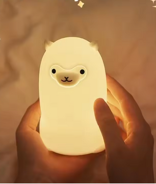 Alpaca LED Nachtlampje – Oplaadbare Siliconen Lamp met Touch en RGB