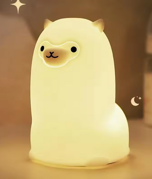 Alpaca LED Nachtlampje – Oplaadbare Siliconen Lamp met Touch en RGB