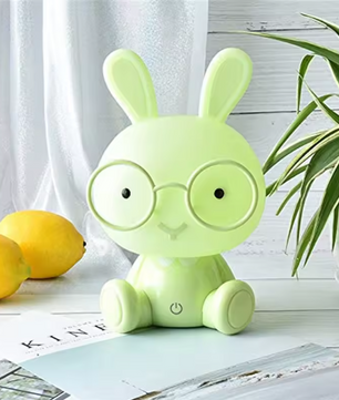Konijn LED Nachtlampje met Touch – Cartoon Bunny Tafellamp
