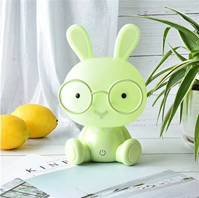 Konijn LED Nachtlampje met Touch – Cartoon Bunny Tafellamp