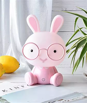 Konijn LED Nachtlampje met Touch – Cartoon Bunny Tafellamp