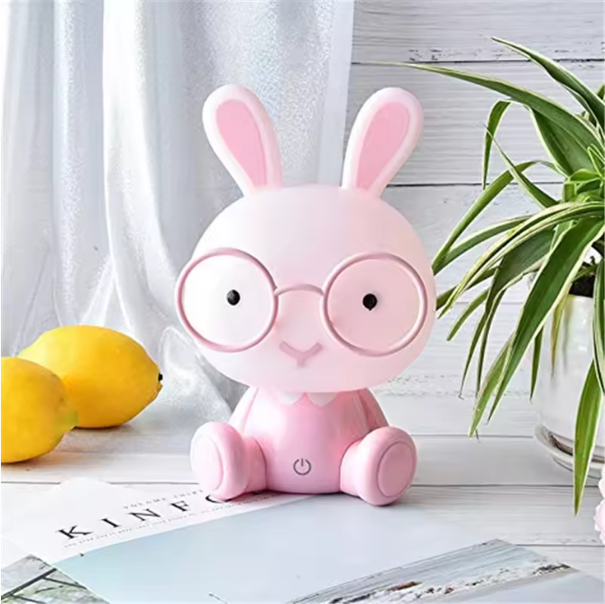 Konijn LED Nachtlampje met Touch – Cartoon Bunny Tafellamp