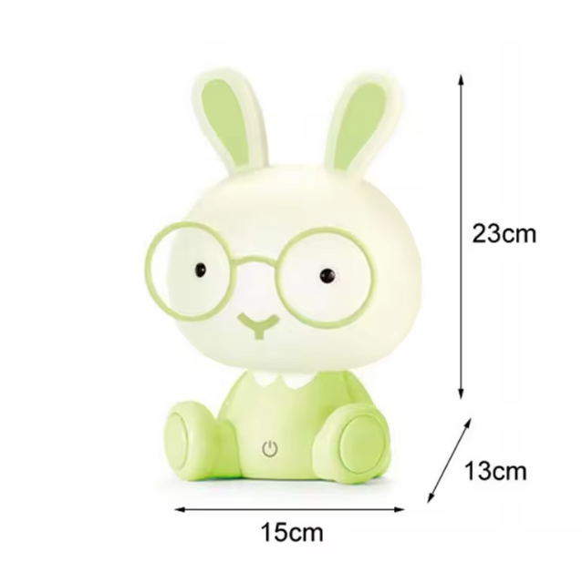 Konijn LED Nachtlampje met Touch – Cartoon Bunny Tafellamp