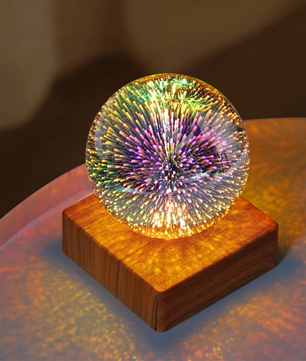 3D Vuurwerk Tafellamp – Romantische Sfeerverlichting voor Slaapkamer en Studie