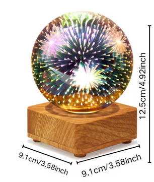 3D Vuurwerk Tafellamp – Romantische Sfeerverlichting voor Slaapkamer en Studie