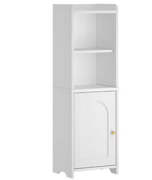 Smalle Badkamerkast met Deuren en Verstelbare Planken