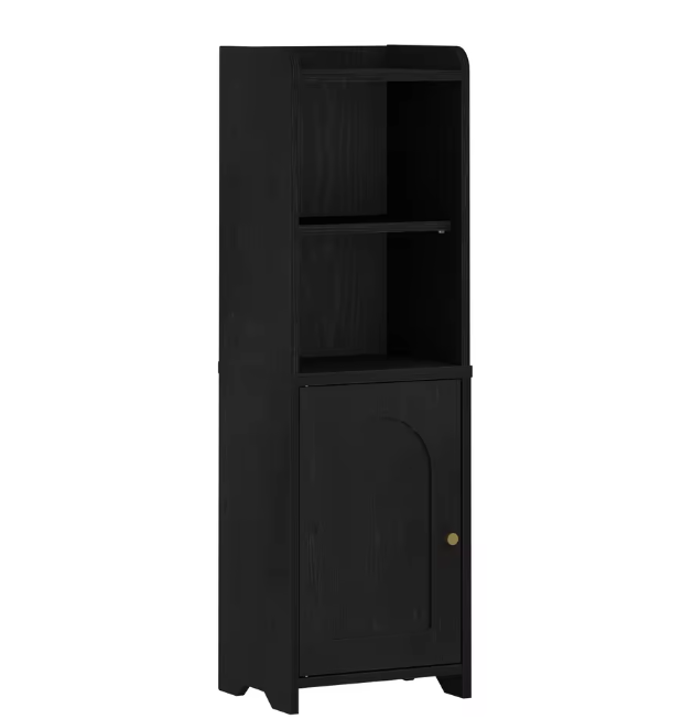 Smalle Badkamerkast met Deuren en Verstelbare Planken